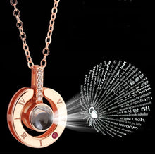 Load image into Gallery viewer, &quot;I love you&quot; Necklace in 100 Languages