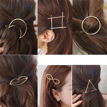 Load image into Gallery viewer, Geometric Lip Stars Knot Barrettes Hair Clips